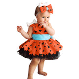 Girls Fashion Simple Halloween Mesh Costume Suit