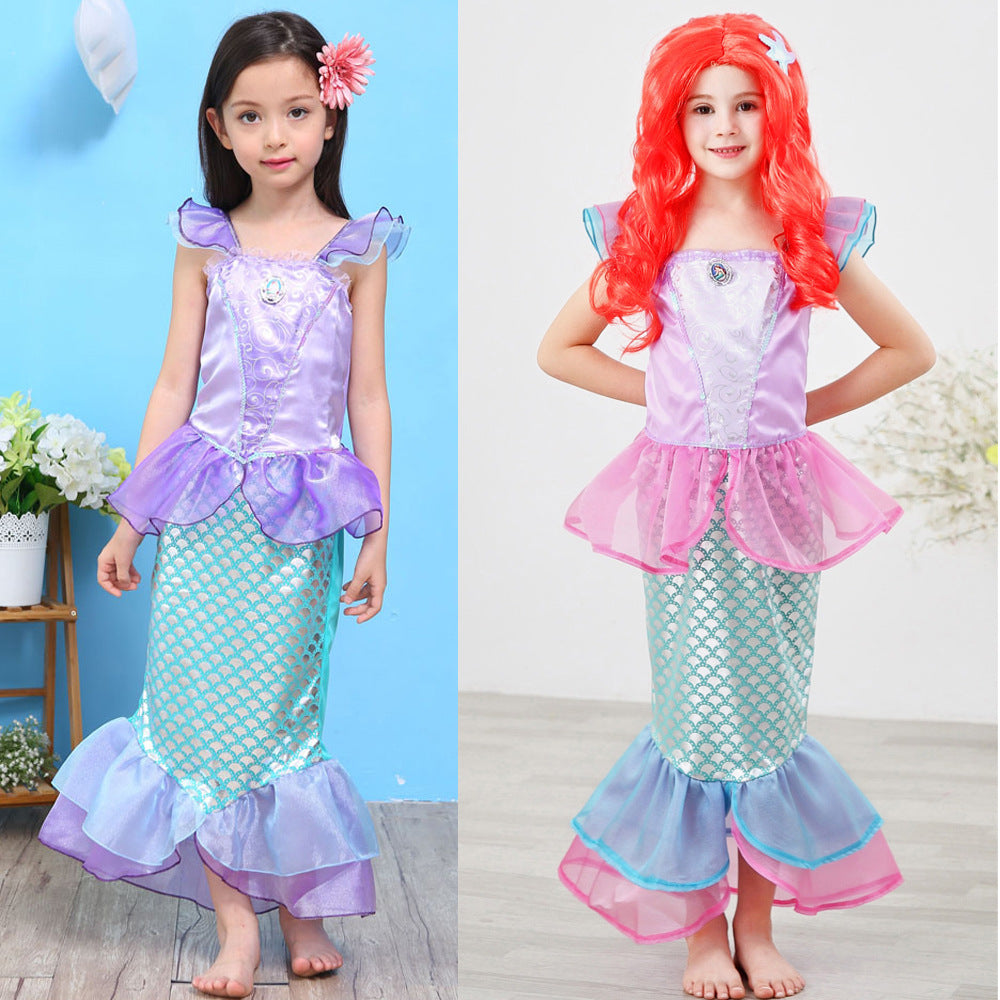 Ropa para niños Vestido de princesa para niñas Disfraz de vestido de Halloween para niños