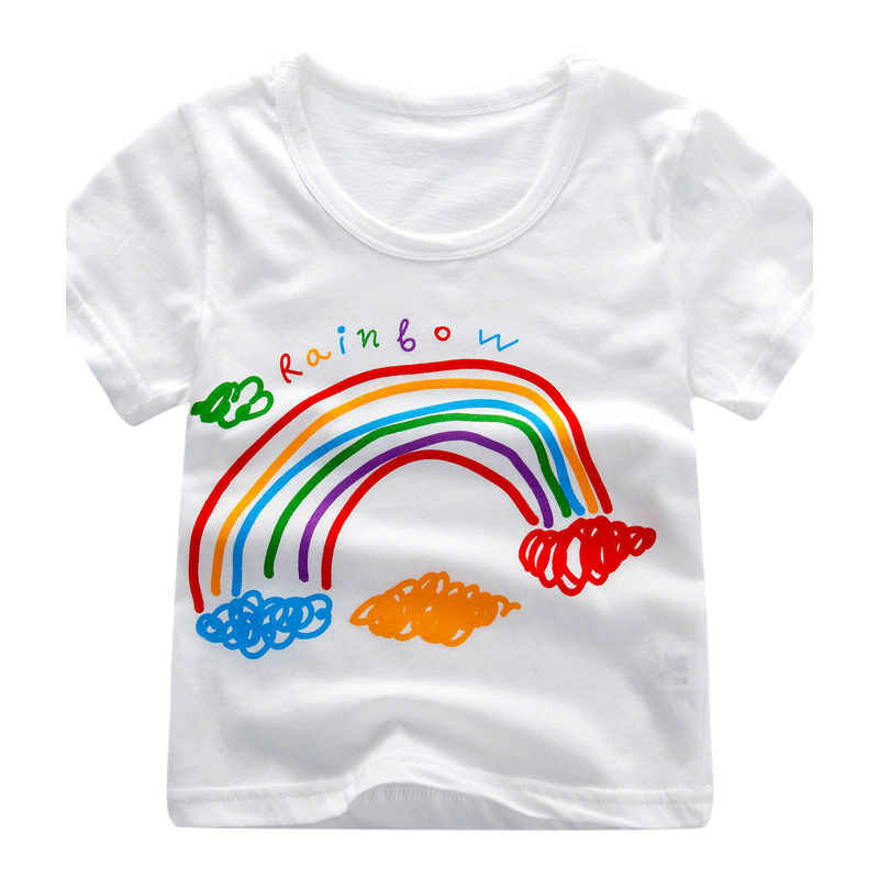 Camiseta de algodón con dibujos animados de autobús escolar, unisex, para niños