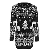 Christmas Elk Long Sleeve Knitted Sweater