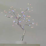 Nueva luz de colores, LED de cielo estrellado, alambre de cobre, lámpara de árbol de arroz