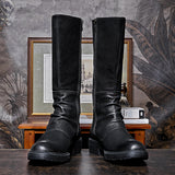 Men's Platform High Top Zip Boots