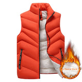 Down Cotton Vest Winter Fleece-lined Warm Berber Fleece Vest Men's Thickened Youth Coat