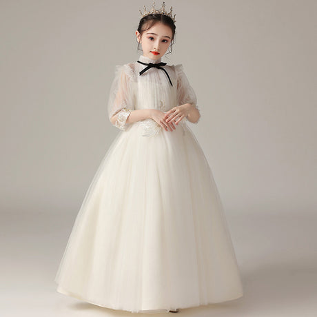 Kids Fashion Lace Wedding Party Dress