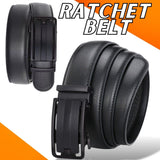 Men's Ratchet Belt Leather Mens Belt With Slide Buckle Ratchet Belts For Men USA