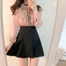 Fashion Black Pleated Skirt For Women