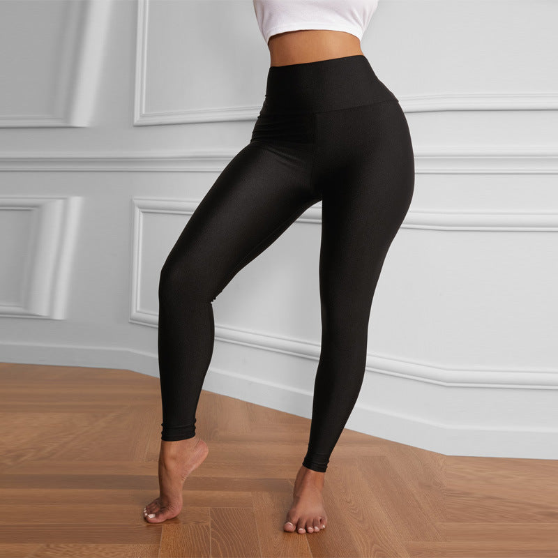 Leggings ajustados de color liso para mujer