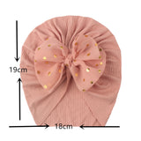 Children's Bow Knot Pullover Hat Baotou