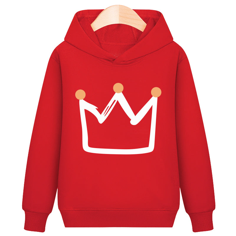 Sudadera Crown con capucha y terciopelo