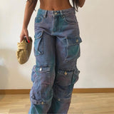 Women's Low Waist Denim Overalls