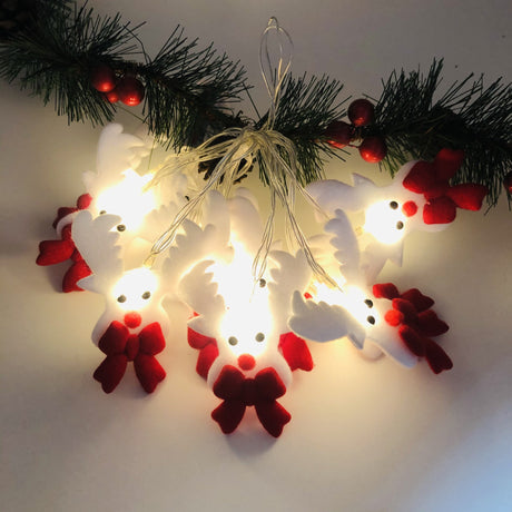 2023 Christmas Decoration Snowman LED String Lights Garland Xmas Fairy Lights Decor For Home Navidad Christmas Ornament New Year