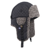 Fleece Warm Check Outdoor Ear Protection Hat