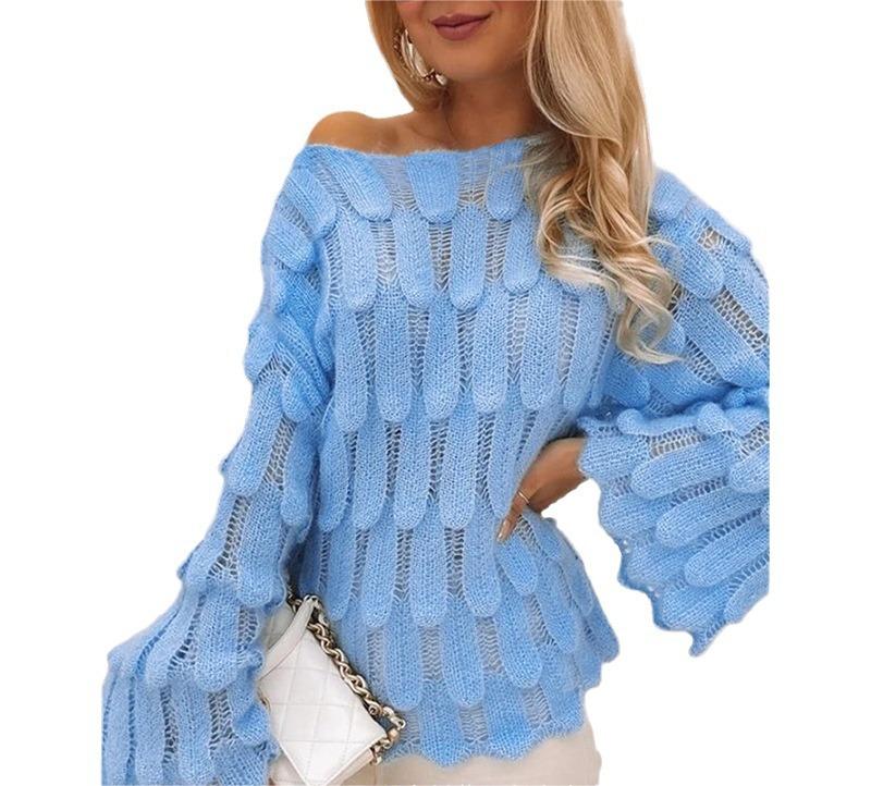 Autumn And Winter Elegant Texture Knitted Sweaters Women's Clothing