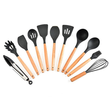 kitchen utensils silicone cooking spoon shovel cookware set