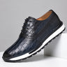 Men's British Lace Up Casual Top Layer Calf Leather Shoes