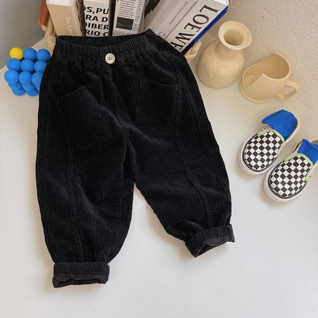 Children's Trousers Autumn And Winter Cotton Corduroy Trousers