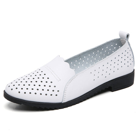 Women's Fashion Soft Bottom Cowhide Casual Shoes