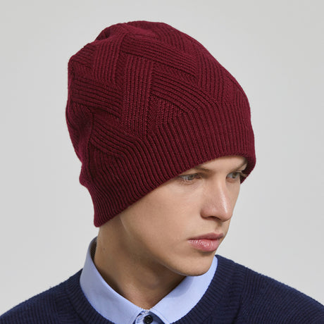 Basic Men's Outdoor Fleece Warm Knitted Hat