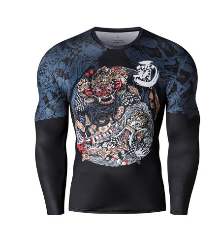 Advanced 3D Printed Pattern Loose Round Neck Pullover Men's T-shirt