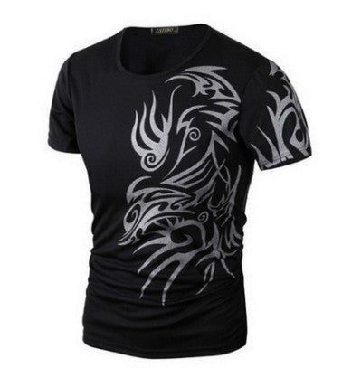 Summer 3D Men's Short Sleeve Fashion Printing