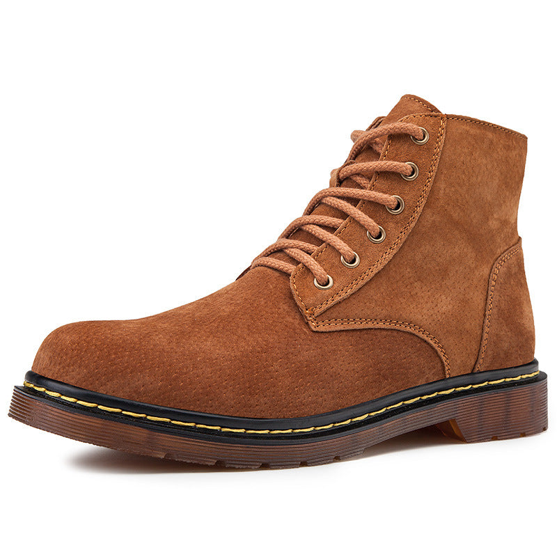 Handmade Leisure High-top Retro Desert Boots Men