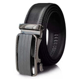 Microfiber Leather Mens Ratchet Belt Belts For Men Adjustable Size, Slide Buckle