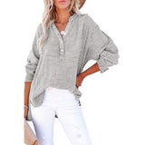 Loose Casual Style Cotton Pullover