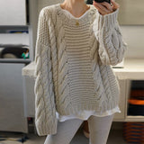 Loose And Lazy Style Knitwear Temperament Wild