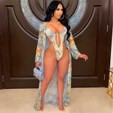 Women's Printed Swimsuit Two-piece Suit