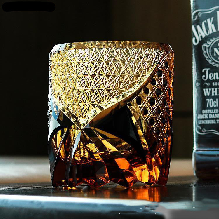 Vasos de whisky de cristal de moda japonesa