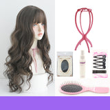 Fluffy natural big wave head set