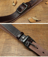 Pin Buckle Head Layer Pure Genuine Leather Casual Retro Hand Student Belt