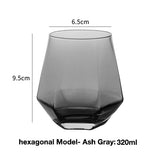 Clear glass cup whiskey glass