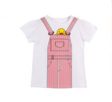 Cotton printed children's short sleeve