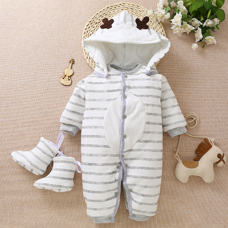 Warm Thick Baby Jumpsuit Newborn Climb Clothes