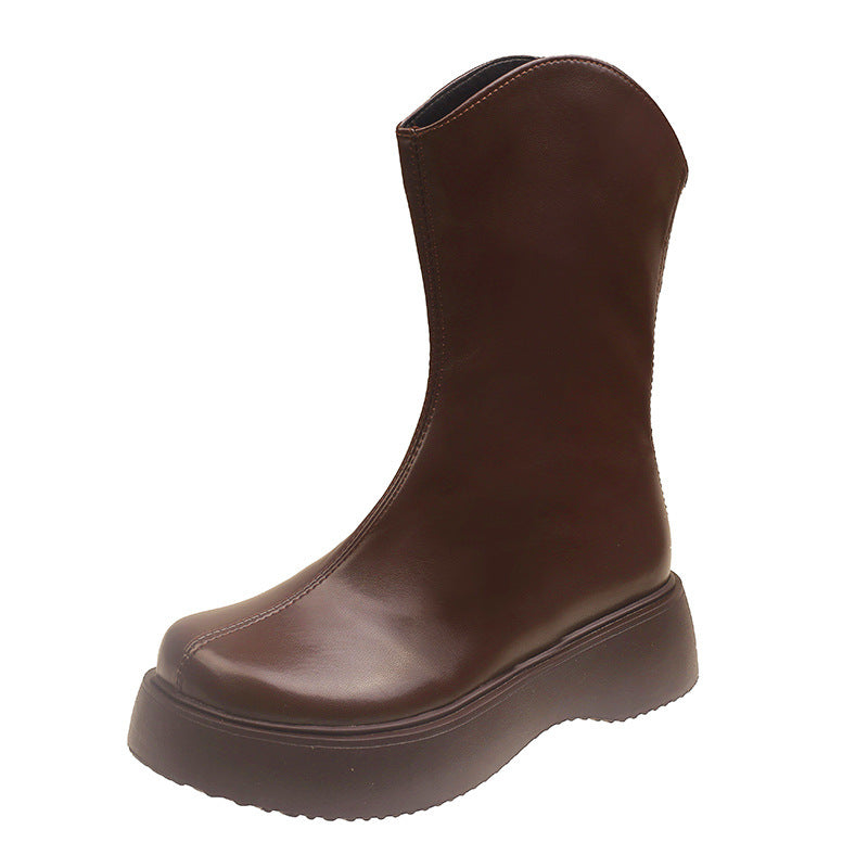 Platform Martin Boots Female Retro British Style