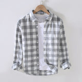 Long Sleeve Casual Loose Square Collar Trendy Men's Shirt