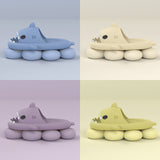 Adult's Slippers Indoor Outdoor Funny Shark Cartoon