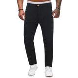 Solid Color Men's Casual Trousers