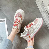 Wheat Ear Oil Painting Casual Retro Commuting Shoes