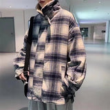 Cashmere Plaid Coat For Men