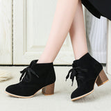 Fashion Martin Boots Suede High Heels