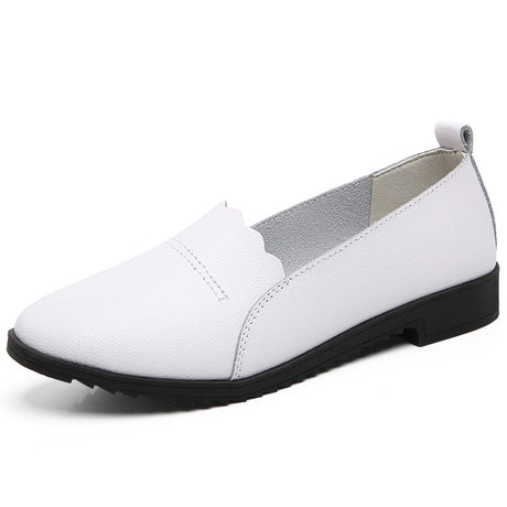 Women's Fashion Soft Bottom Cowhide Casual Shoes