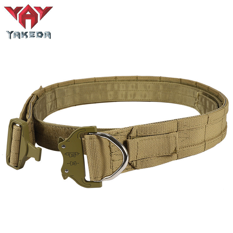 Cinturón táctico multifuncional Molle de nailon para entrenamiento de fans militares al aire libre