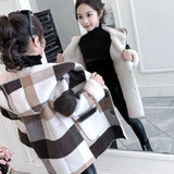 Children's Clothing Girls Thick Woolen Overcoat Winter Clothes