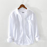 Oxford Cloth Breathable Cotton Artistic Loose Long-sleeved Men's Shirt