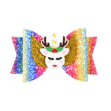 Bright Glitter Children Hair Clips Kids Fairy Bow Princess Hairgrips Flexible Hair Bow Headwear