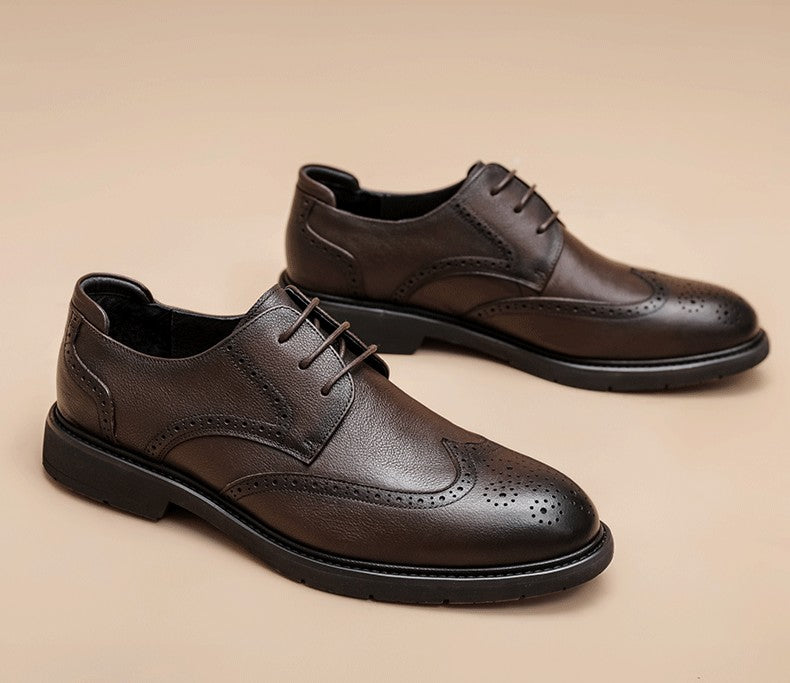 Zapatos de cuero de negocios para hombre