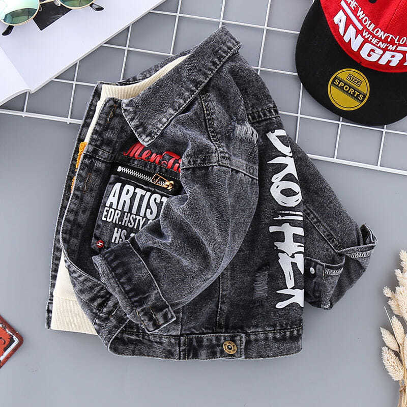 Boys' Denim Jacket Children's Jacket Trendy