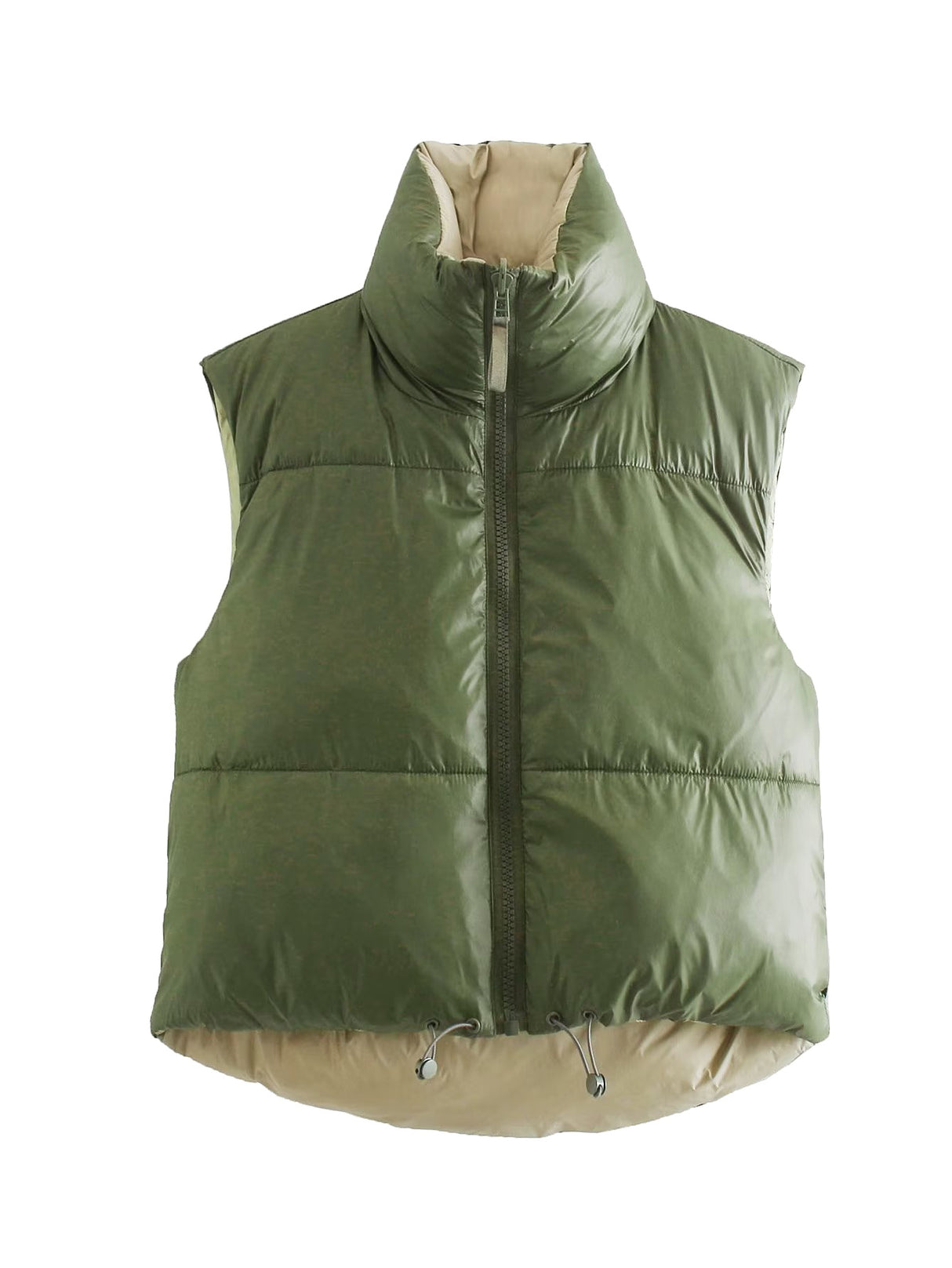 Women's Reversible Cotton-padded Coat Vest